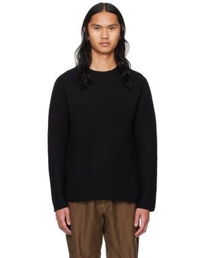 John Elliott Waffle Jumper - Black