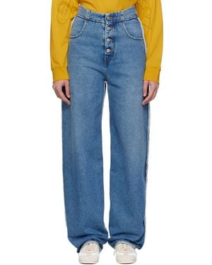 MM6 by Maison Margiela Raw Edge Jeans - Blue
