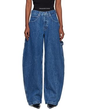 Alexander Wang Pre-Styled Mid-Rise Oversized Jeans - Blue