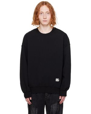 Dolce & Gabbana ブラック プリント スウェットシャツ