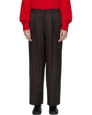 Ssstein Easy Wide Pants - Red