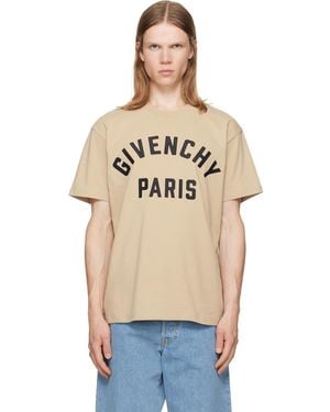 Givenchy Paris' Cotton T-Shirt - Natural