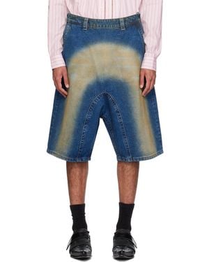 Y. Project Sprayed Shorts - Blue
