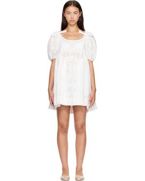 Sandy Liang Hugo Midi Dress - White