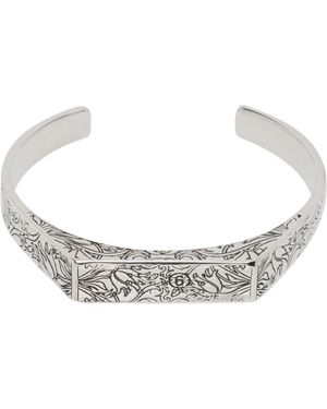 MM6 by Maison Margiela Eroded Motif Bracelet - Metallic