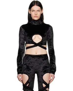 OTTOLINGER Wrap Loop Turtleneck - Black