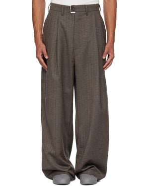 Camiel Fortgens Pantalon De Complet Brun - Marron