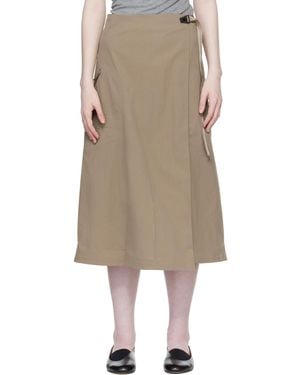 Veilance Lota Midi Skirt - Natural