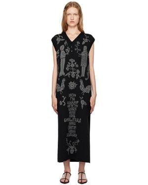 JKim Sangam Suzani Midi Dress - Black