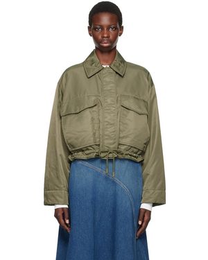 Weekend by Maxmara ーン リバーシブル ウォーターリペレント ボンバージャケット - グリーン