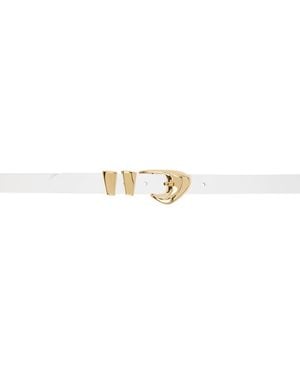 BY FAR Moore Semi Patent Leather Belt - Black