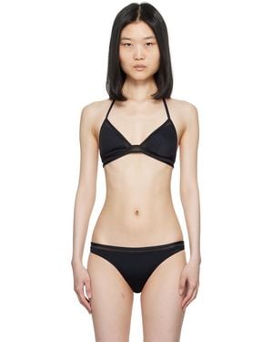 La Perla Panelled Bikini Top - Black