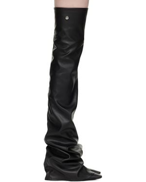 The Attico Robin Otk Thigh High Boots - Black