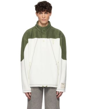 RCOS Off & Sherpa Fleece Collared Jacket - Multicolour