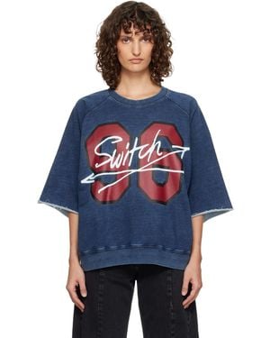 Vivienne Westwood Washed '96 Switch' S/S Raglan Sweatshirt - Blue