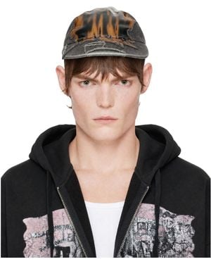 DIESEL Casquette C-Ker Gris Et Brun - Noir