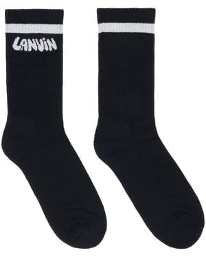 Lanvin Cotton Socks - Black
