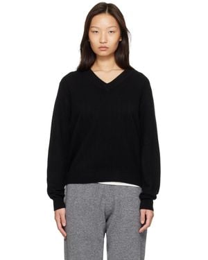 Entire studios Knit Cashmere V Neck Jumper - Black