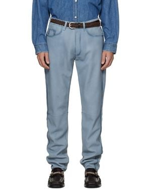 Acne Studios 1979 Suede Trousers - Blue