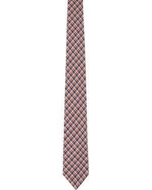 Dries Van Noten Check Tie - Purple
