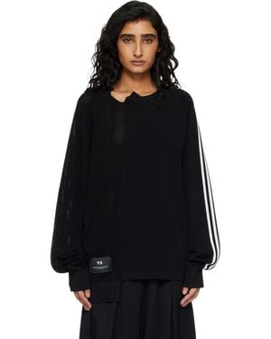 Y-3 Logo Knit Sweater - Black