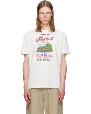 Polo Ralph Lauren Off- Classic Fit Jersey Graphic T-Shirt - White