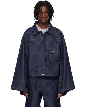 RAINMAKER KYOTO N-Sleeve Denim Trucker Jacket - Blue