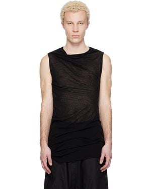 Julius Twist Neck T-Shirt - Black