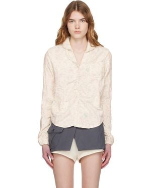 OPEN YY Off- Floral Blankie Shirt - Black