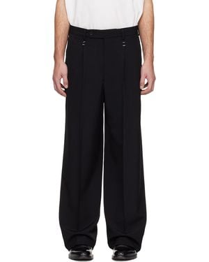 MM6 by Maison Margiela Stapled Trousers - Black