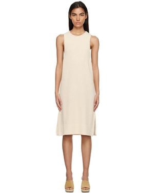 Nanushka Off-white Zeno Midi Dress - Black