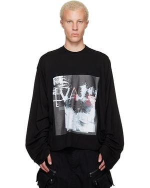 Julius 'Valis' Long Sleeve Over T-Shirt - Black