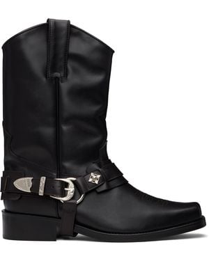 Toga Virilis Ssense Exclusive Leather Aj1178 Boots - Black