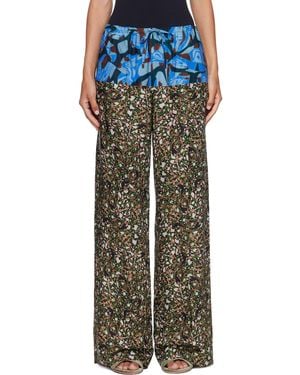 Dries Van Noten Purvis Long Lounge Trousers - Green