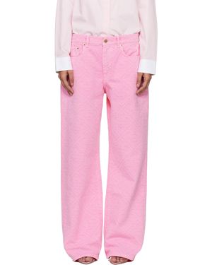 CASABLANCA Monogram Jeans - Pink