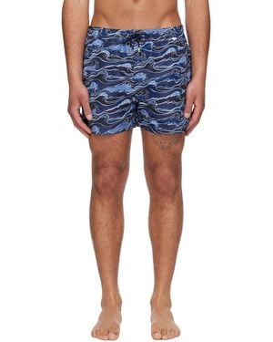 Paul Smith Waves Swim Shorts - Blue