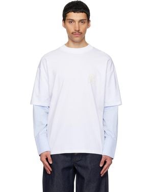 Egonlab Sculpted Cotton Shirt T-Shirt - White