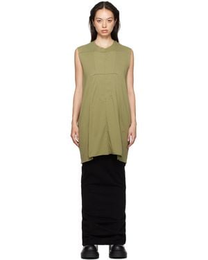 Rick Owens Organic Cotton Jersey Tank Top - Black
