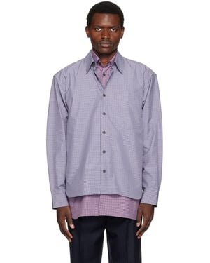 Dries Van Noten Layered Shirt - Purple