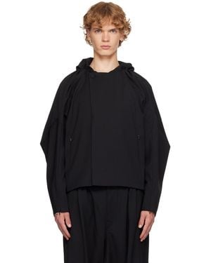 Kiko Kostadinov Helmond Gathered Blouson Jacket - Black