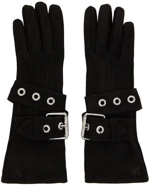 Vivienne Westwood Belt Buckle Gloves - Black