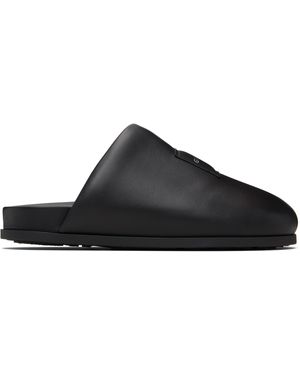 Givenchy Flâneurs De Style Mule Noirs En Cuir Nappa