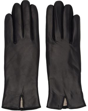 Handsome Stockholm Nappa Leather Essentials Knit-Lined Gloves - Black