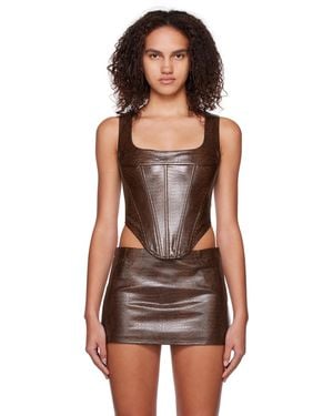 Miaou Brown Campbell Tank Top - Black