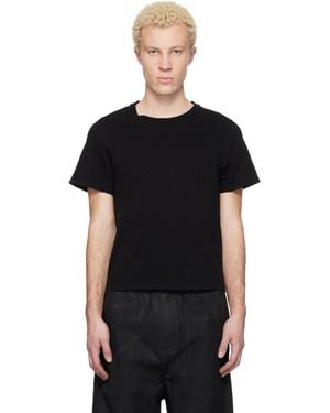 Det Blev Sent Cropped T-Shirt - Black