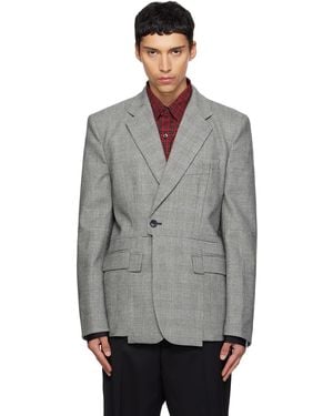 Vetements Cut-Up Tailored Blazer - Grey