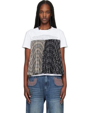 ANDERSSON BELL Ssense Exclusive Studded Pleats Hybrid T-Shirt - Black
