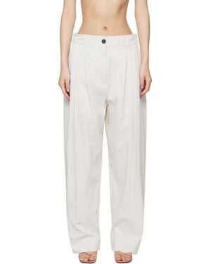 Studio Nicholson Off- Acuna Trousers - White
