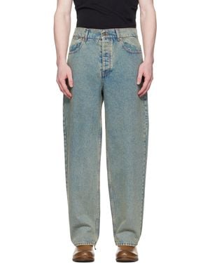 Marine Serre Moon Laser Baggy Jeans - Black