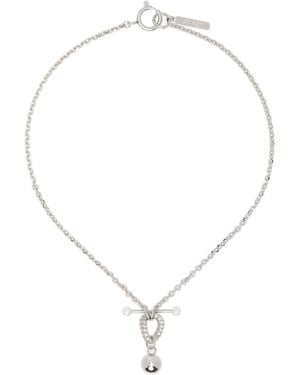 Justine Clenquet Gordon Faux-Pearl Choker - Metallic